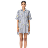 'GOLD RUSH' EMBELLISHED CONCENTRIC DRESS - Kanika Goyal Label