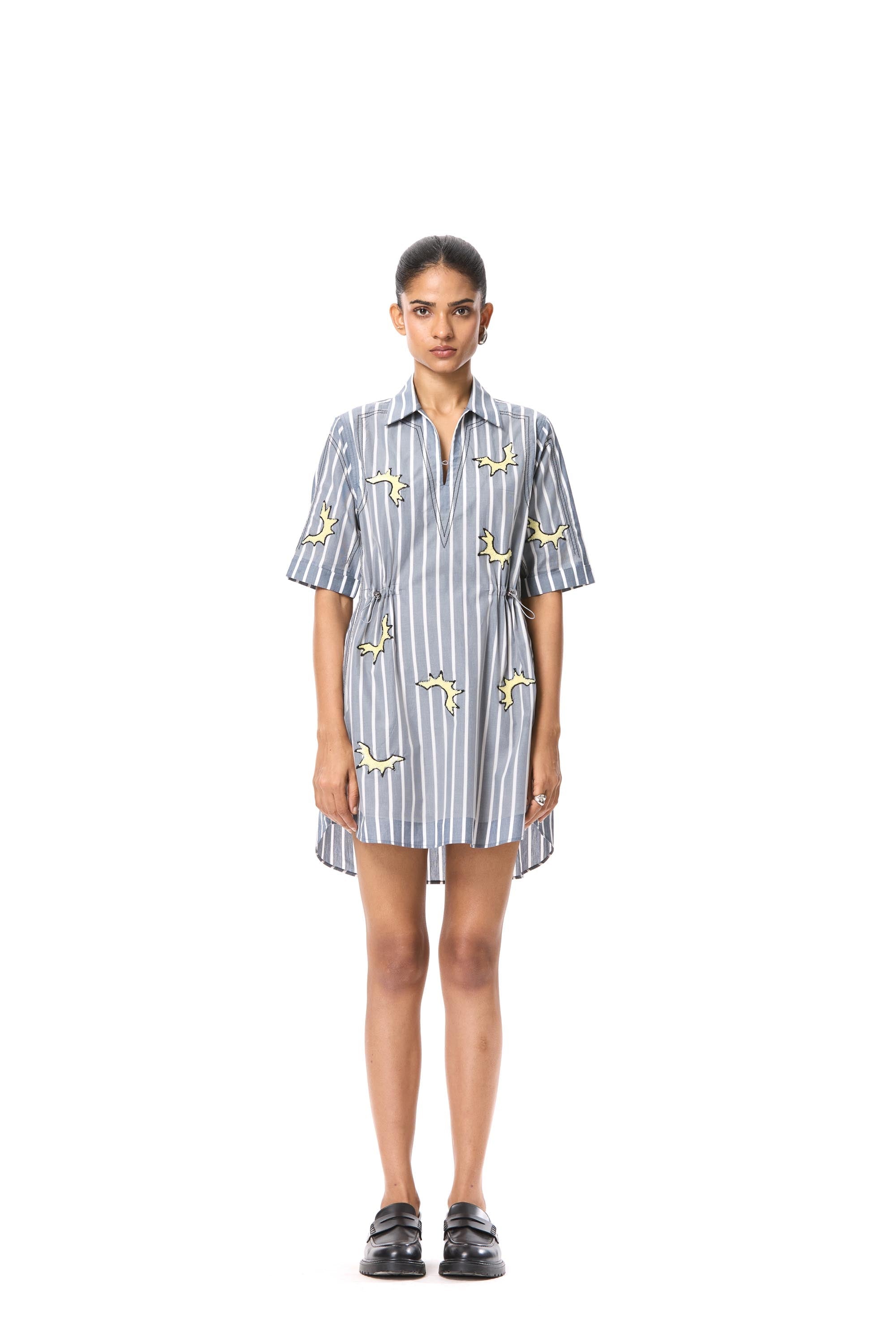 'GOLD RUSH' EMBELLISHED CONCENTRIC DRESS - Kanika Goyal Label