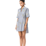 'GOLD RUSH' EMBELLISHED CONCENTRIC DRESS - Kanika Goyal Label