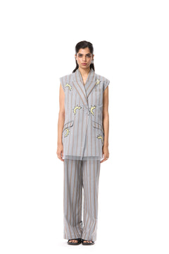 'GOLD RUSH' EMBELLISHED VEST - Kanika Goyal Label