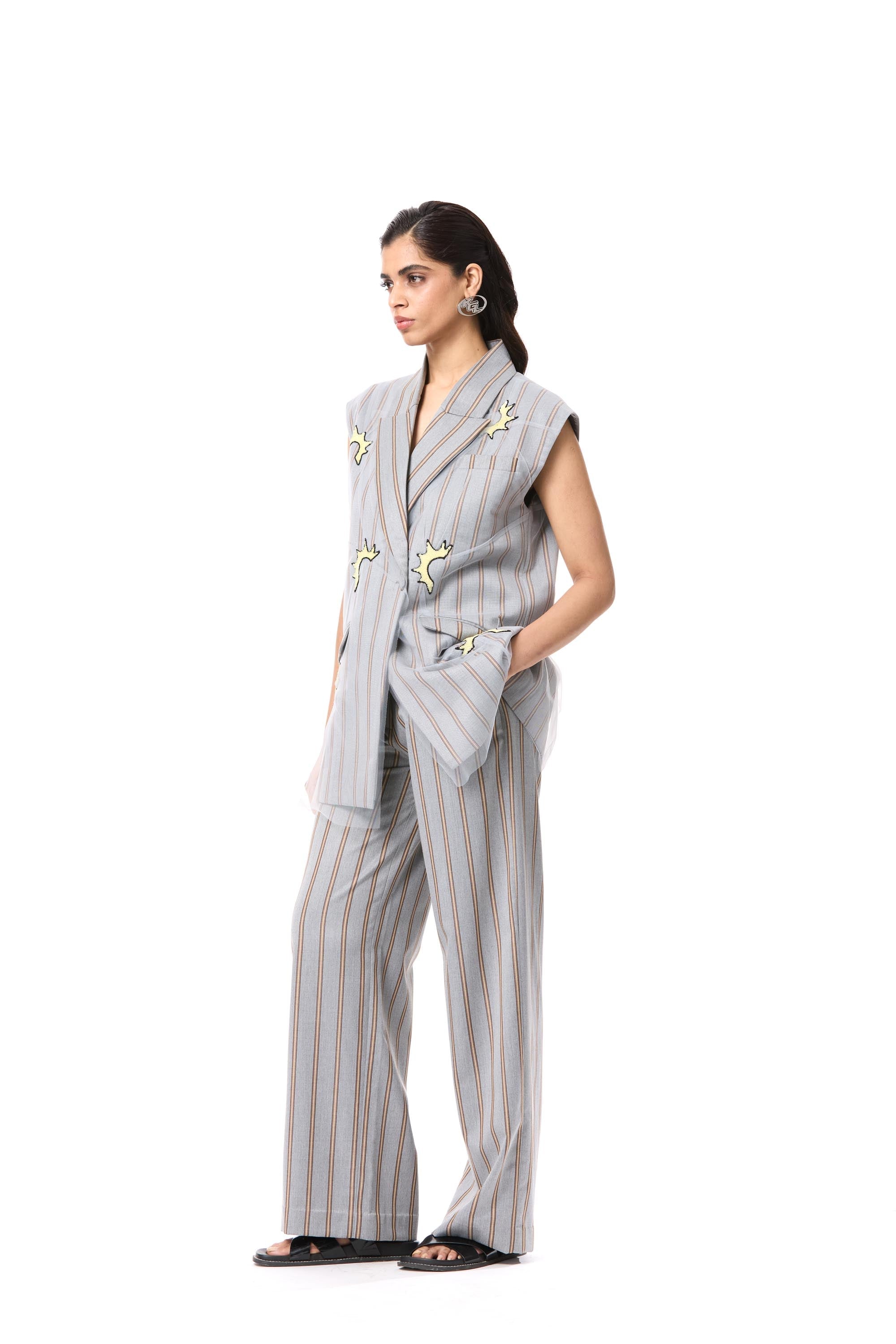 'GOLD RUSH' EMBELLISHED VEST - Kanika Goyal Label
