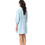 'GOLDRIFT' EMBELLISHED LINEN DRESS - Kanika Goyal Label