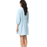 'GOLDRIFT' EMBELLISHED LINEN DRESS - Kanika Goyal Label