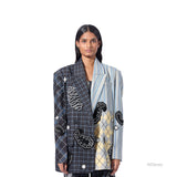 GRID TALE' BLAZER - Kanika Goyal Label