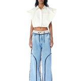 ‘HALCYON’ Draped Shirt - Kanika Goyal Label