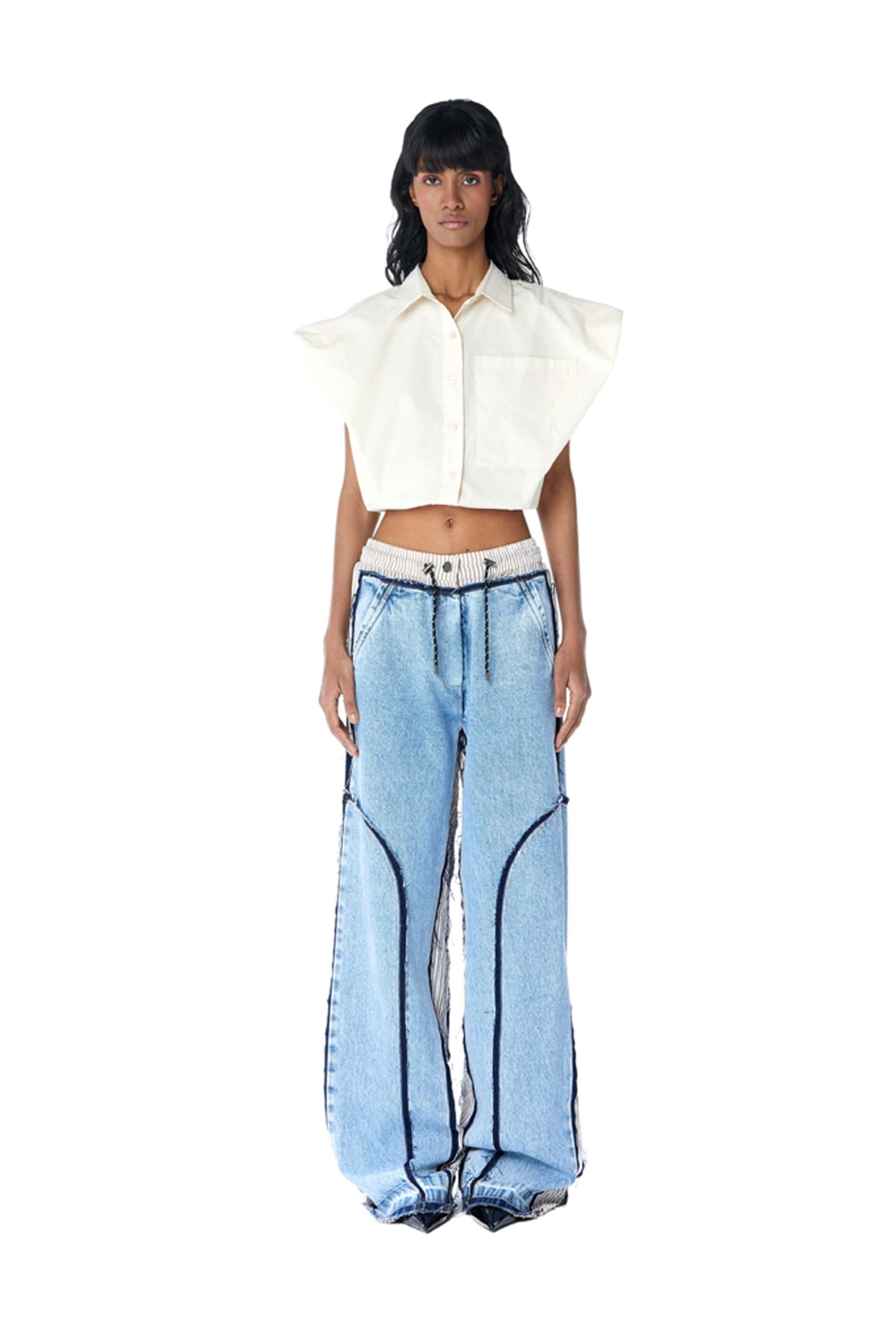 ‘HALCYON’ Draped Shirt - Kanika Goyal Label