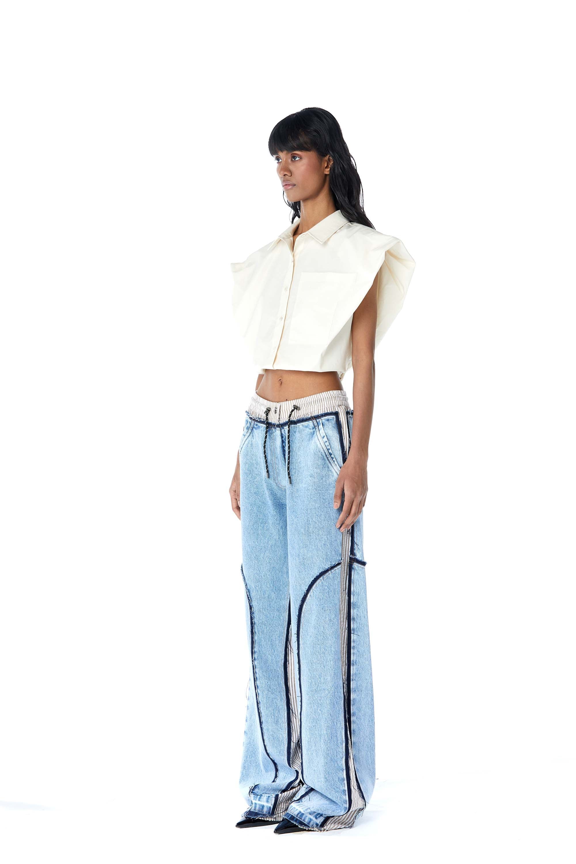 ‘HALCYON’ Draped Shirt - Kanika Goyal Label
