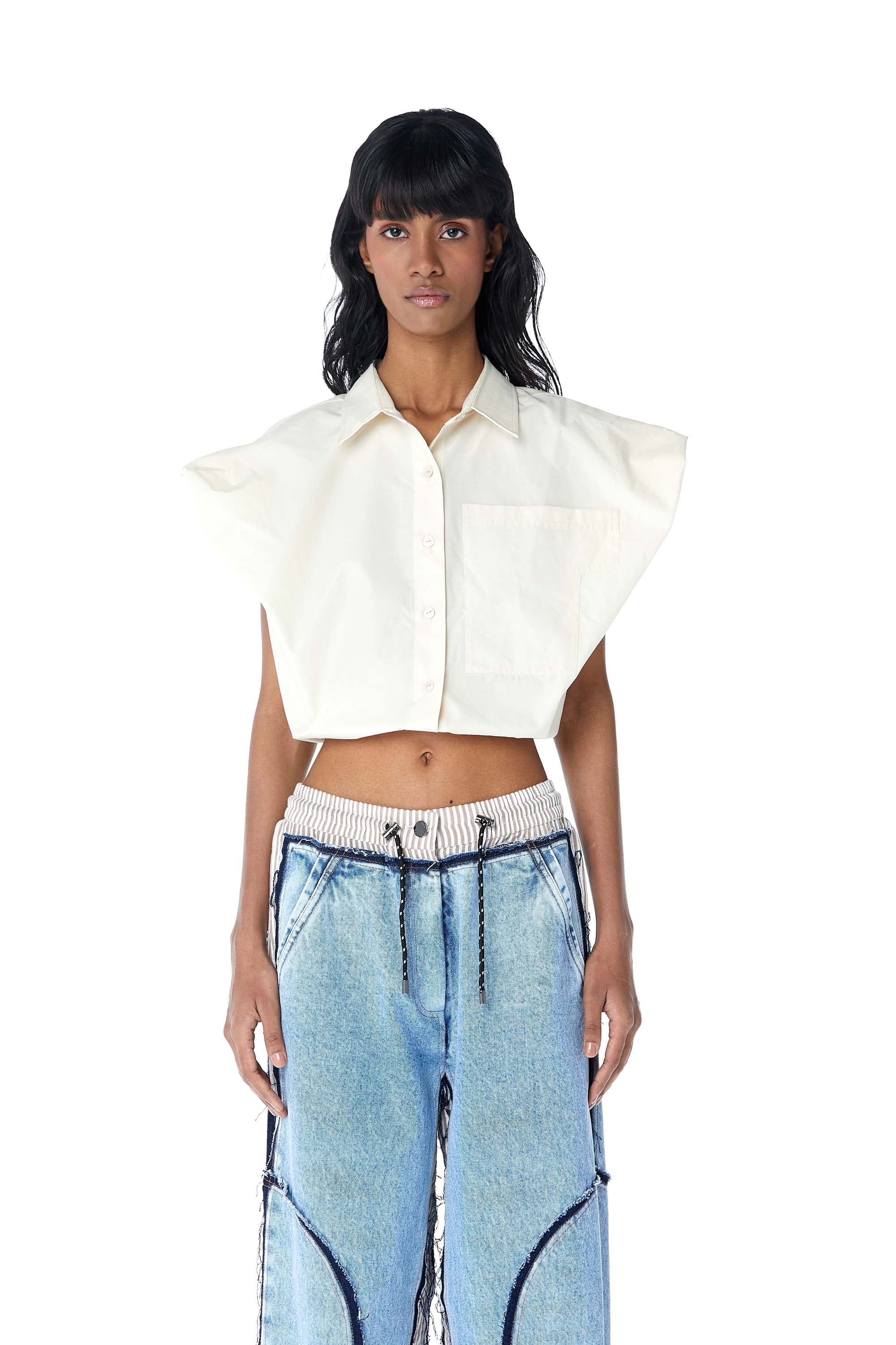 ‘HALCYON’ Draped Shirt - Kanika Goyal Label