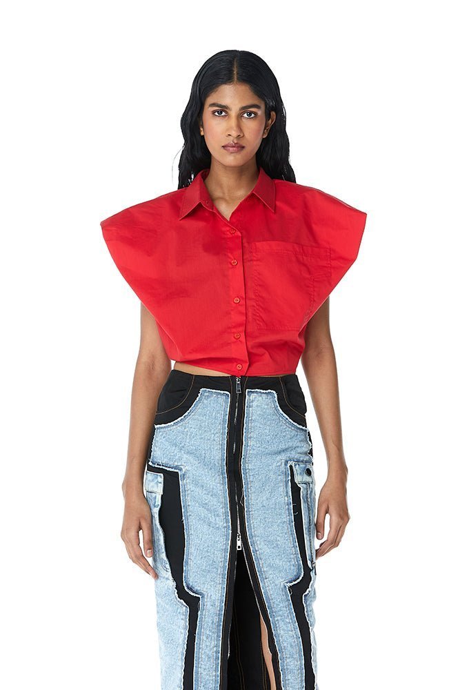 ‘HALCYON’ Draped Shirt - Kanika Goyal Label