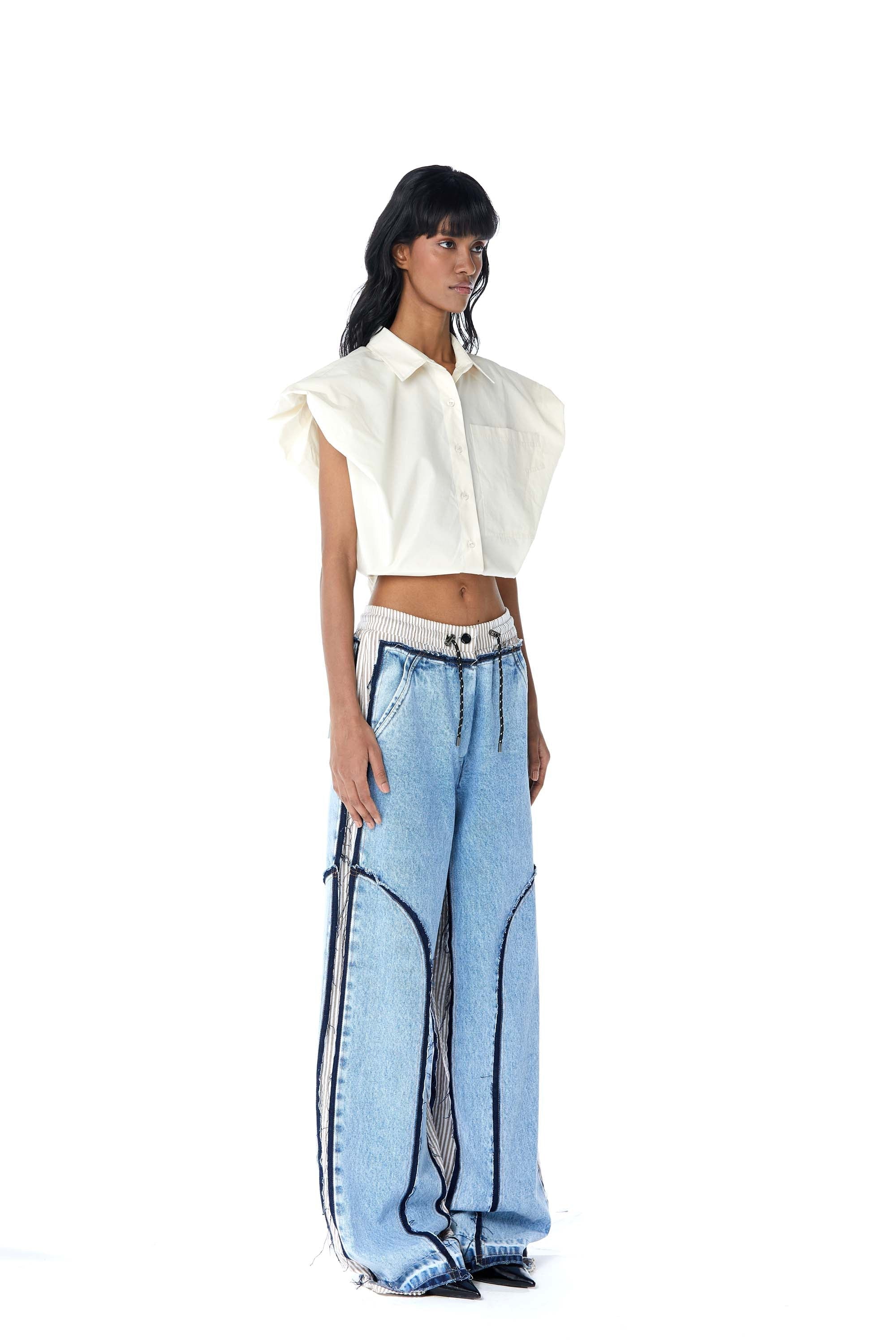 ‘HALCYON’ Draped Shirt - Kanika Goyal Label