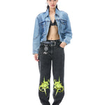 'HELION' DENIM PANTS - Kanika Goyal Label