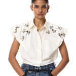 'IGNIA' EMBELLISHED SHIRT - Kanika Goyal Label