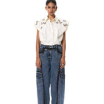 'IGNIA' EMBELLISHED SHIRT - Kanika Goyal Label