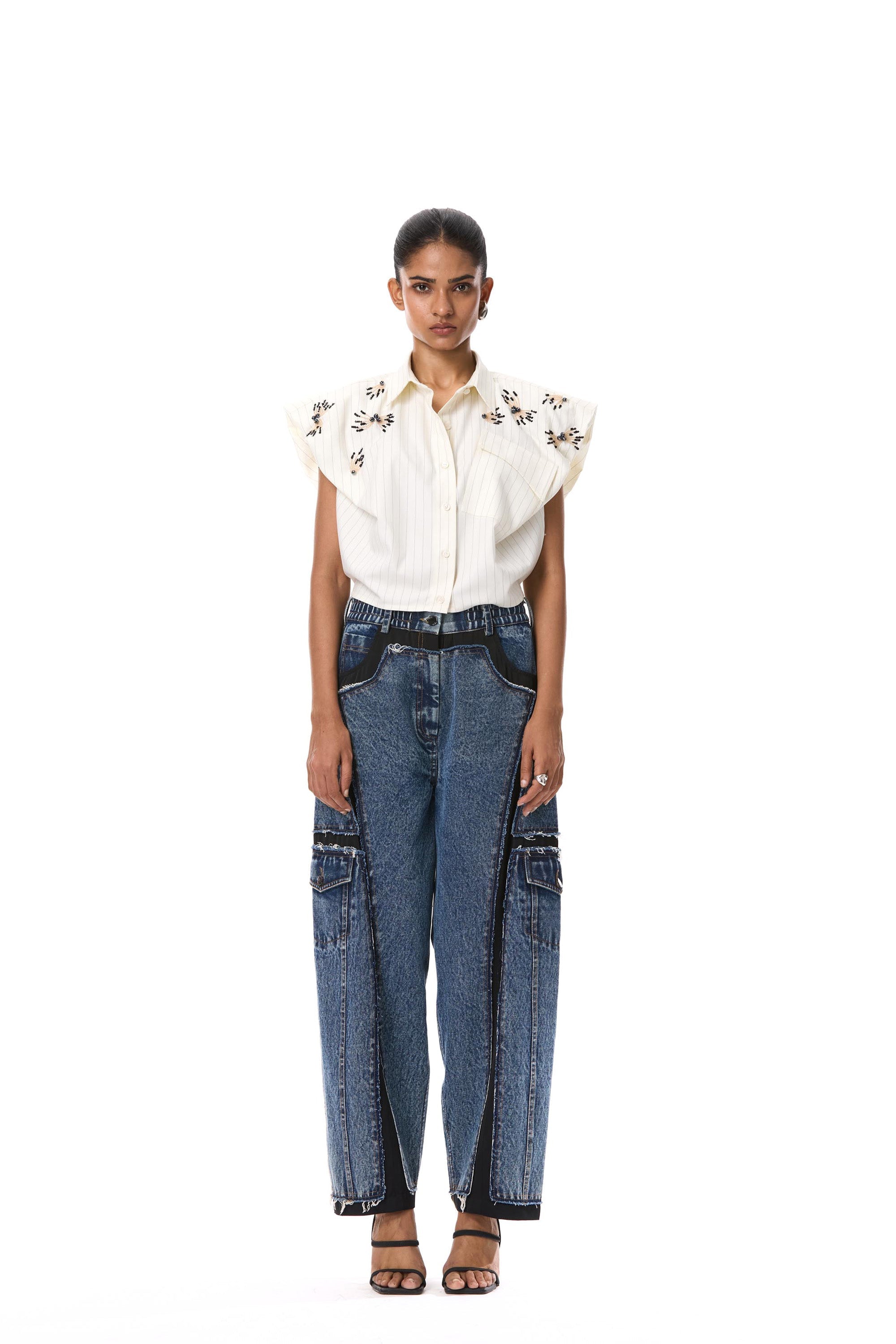 'IGNIA' EMBELLISHED SHIRT - Kanika Goyal Label