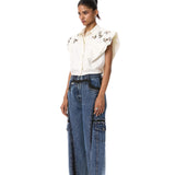 'IGNIA' EMBELLISHED SHIRT - Kanika Goyal Label