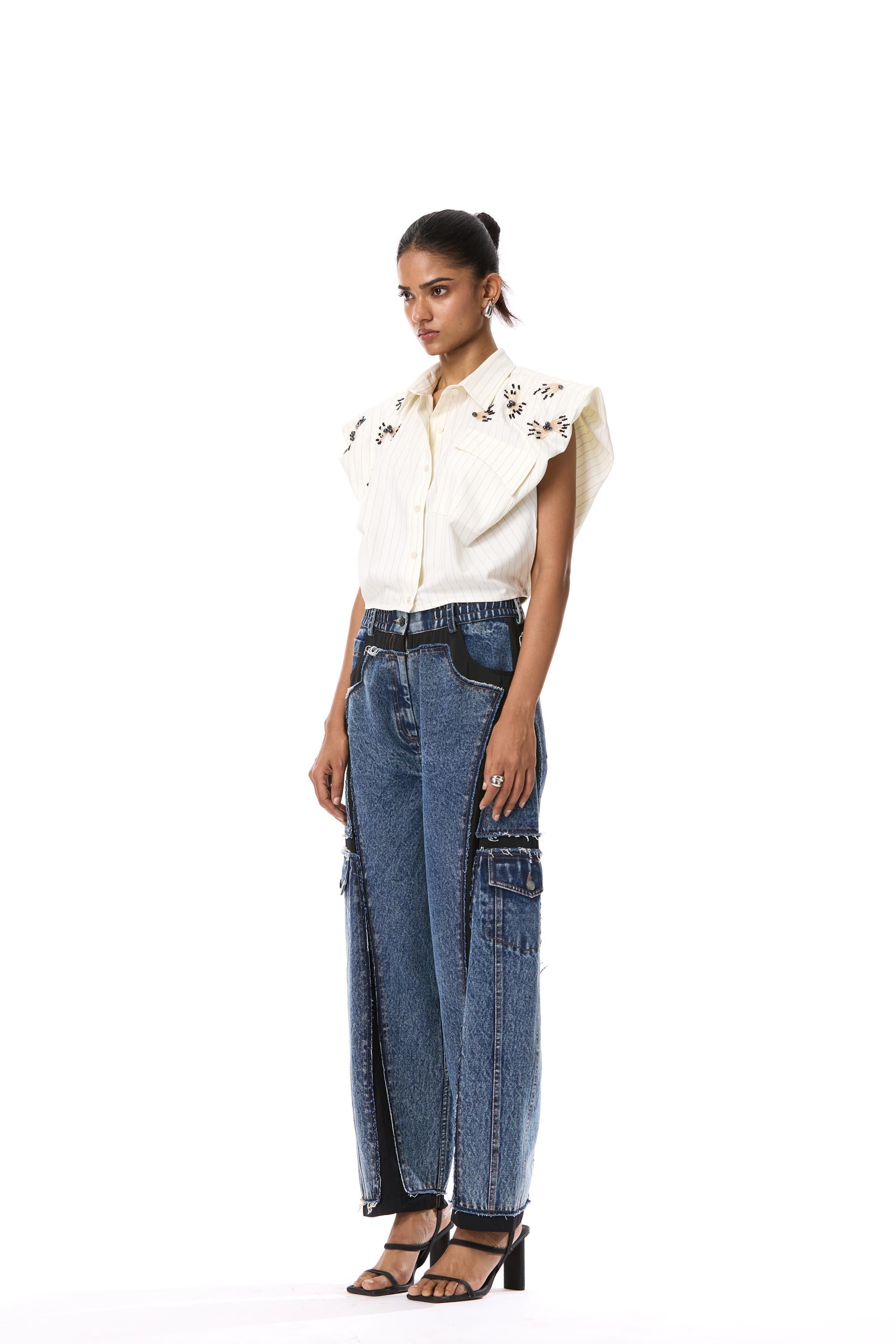 'IGNIA' EMBELLISHED SHIRT - Kanika Goyal Label