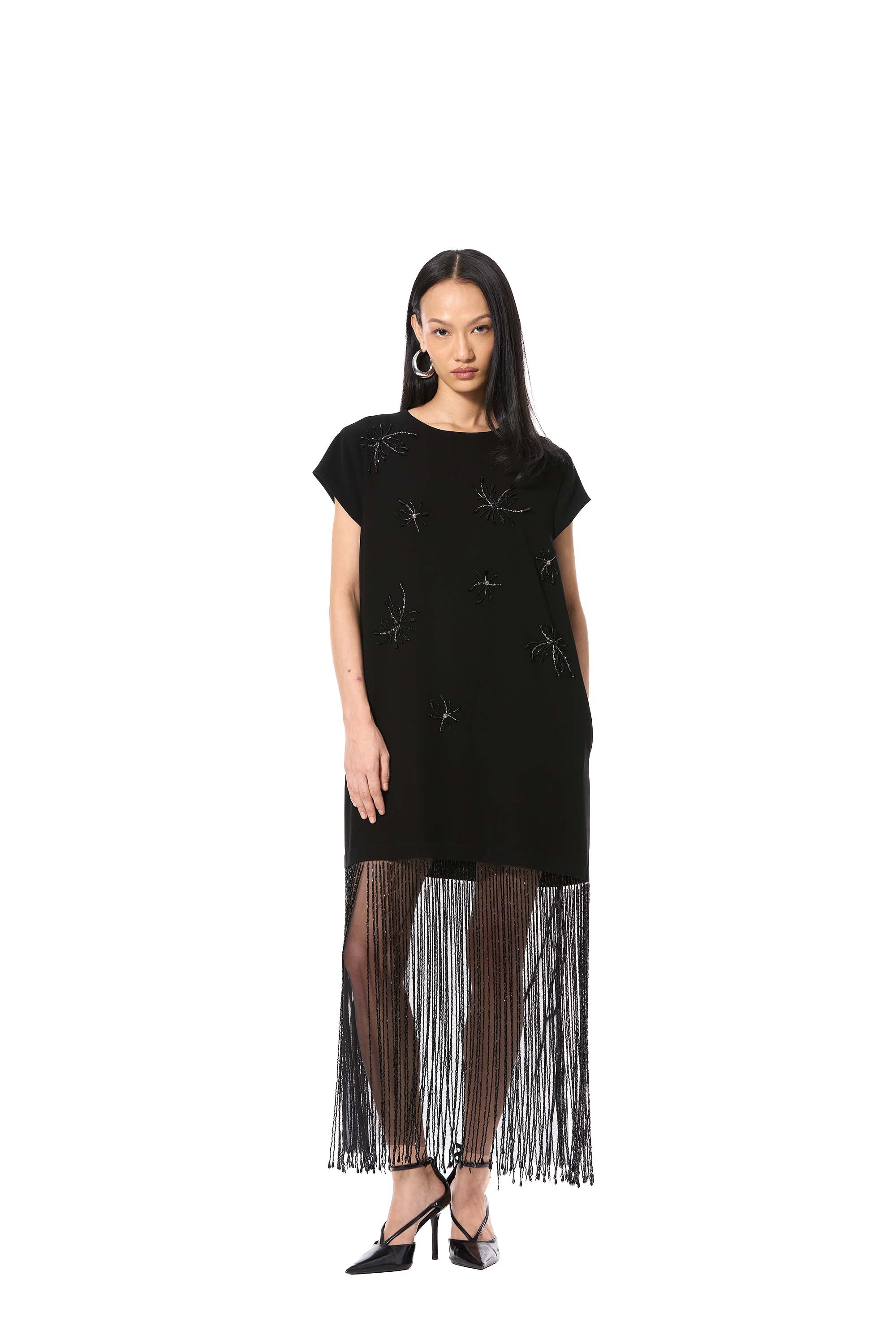 INK FALL' EMBELLISHED DRESS - Kanika Goyal Label