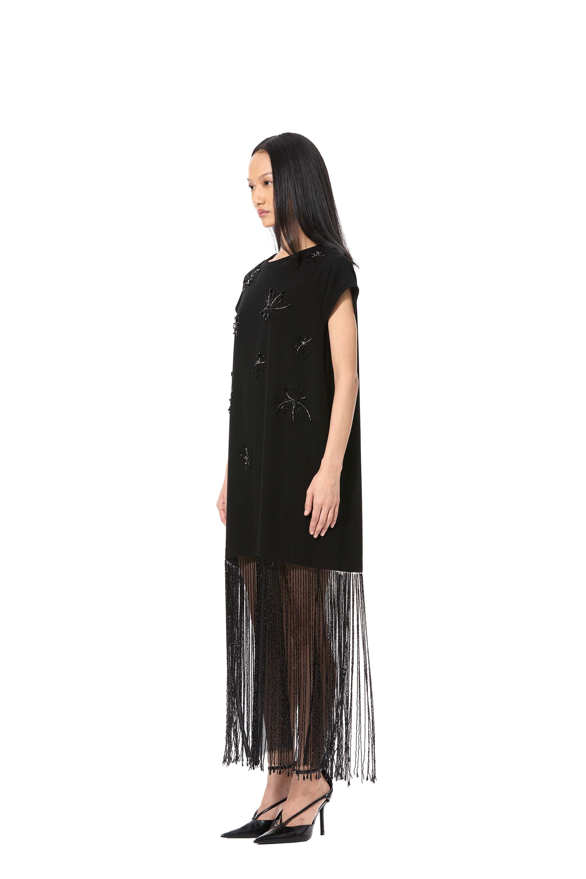 INK FALL' EMBELLISHED DRESS - Kanika Goyal Label