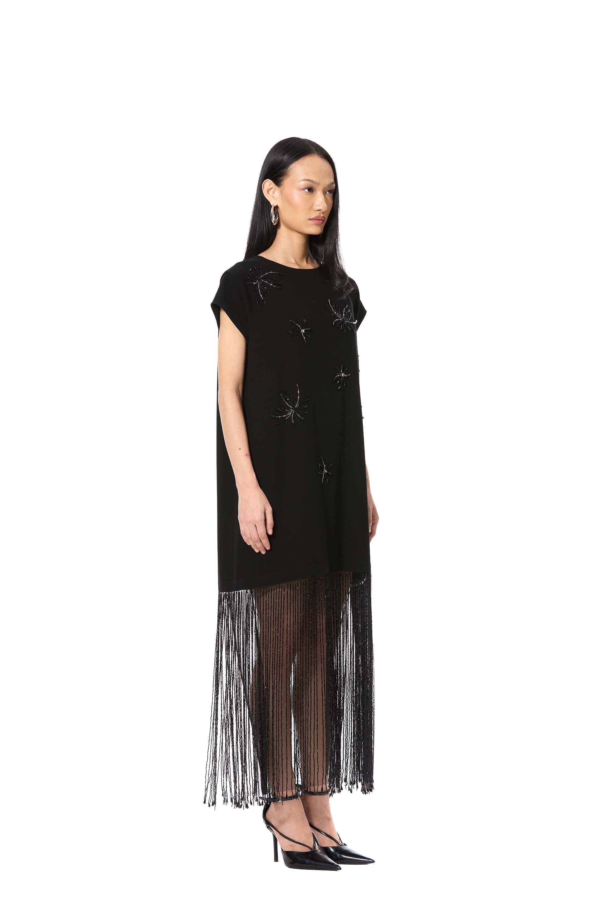 INK FALL' EMBELLISHED DRESS - Kanika Goyal Label