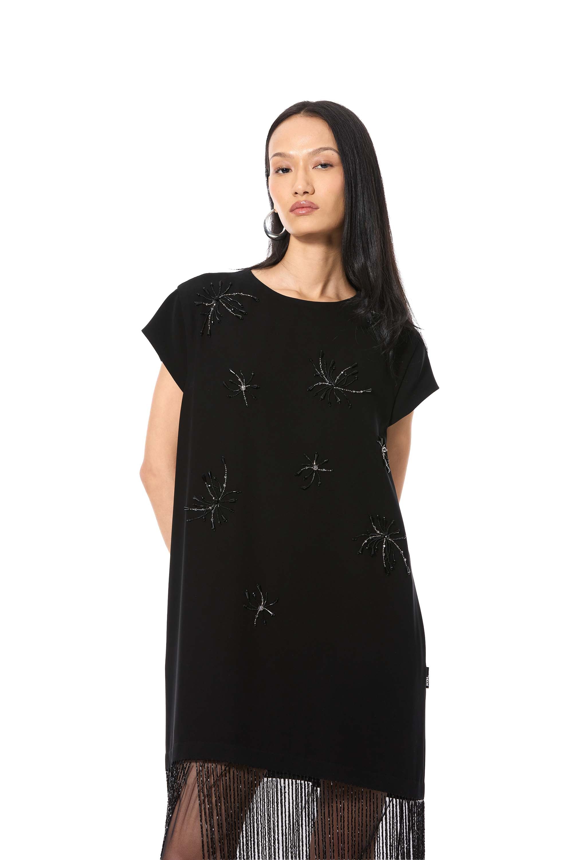 INK FALL' EMBELLISHED DRESS - Kanika Goyal Label
