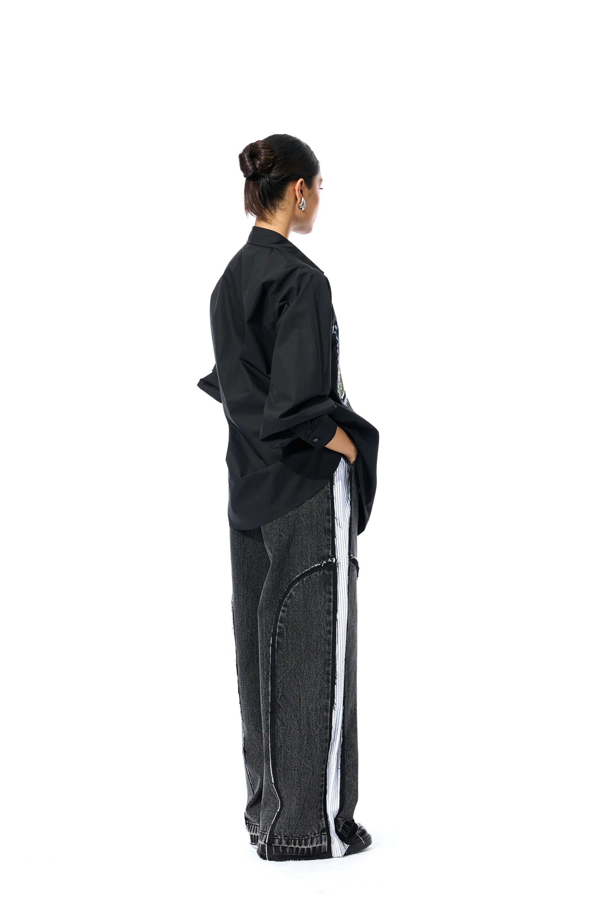 INKRUNE' BLACK SHIRT - Kanika Goyal Label