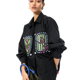 INKRUNE' BLACK SHIRT - Kanika Goyal Label