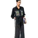 INKRUNE' BLACK SHIRT - Kanika Goyal Label