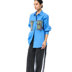 INKRUNE' BLUE SHIRT - Kanika Goyal Label