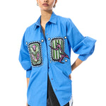 INKRUNE' BLUE SHIRT - Kanika Goyal Label