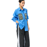INKRUNE' BLUE SHIRT - Kanika Goyal Label