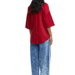 Iris' Embellished Ruched Pocket Shirt - Kanika Goyal Label
