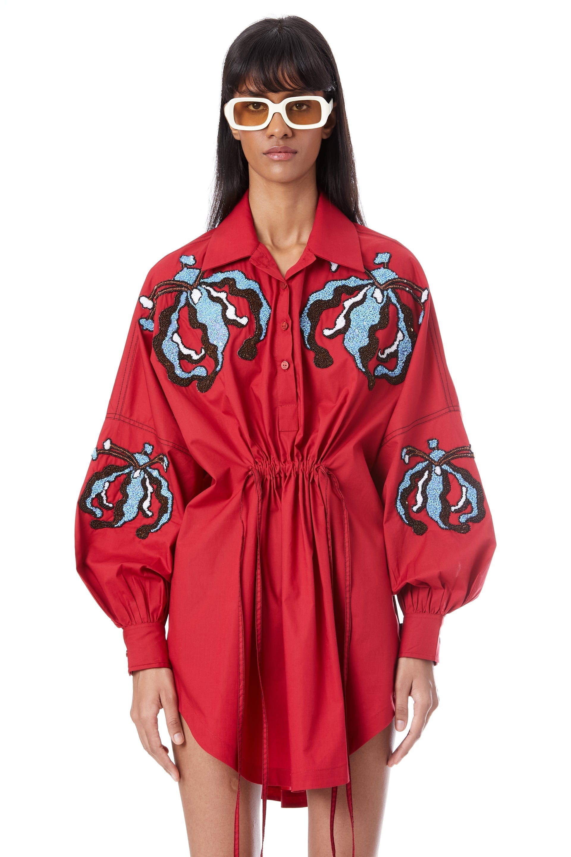 Iris' Hand - Embellished Shirt Dress - Kanika Goyal Label
