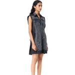 IRON HALO DENIM DRESS - Kanika Goyal Label