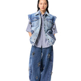 ‘IRON HALO’ DENIM PANTS - Kanika Goyal Label