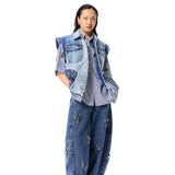 IRON HALO DENIM PANTS - Kanika Goyal Label