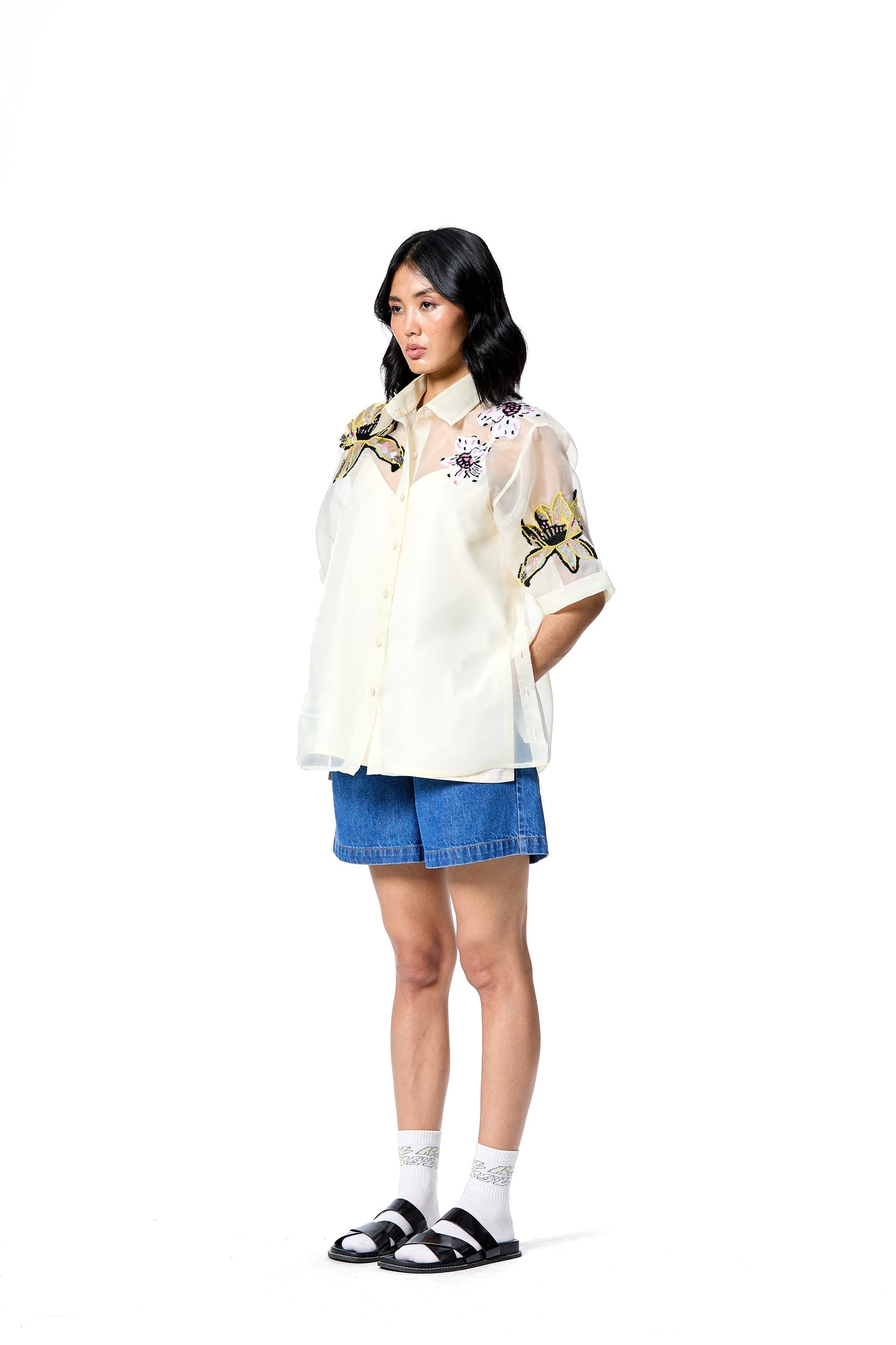 ITZEL ORGANZA SHIRT - Kanika Goyal Label