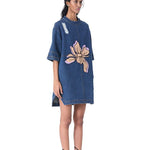 IXIA' APPLIQUE DENIM DRESS - Kanika Goyal Label