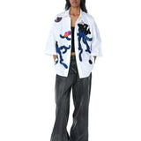 JOJO' Hand Embellished Shirt - Kanika Goyal Label