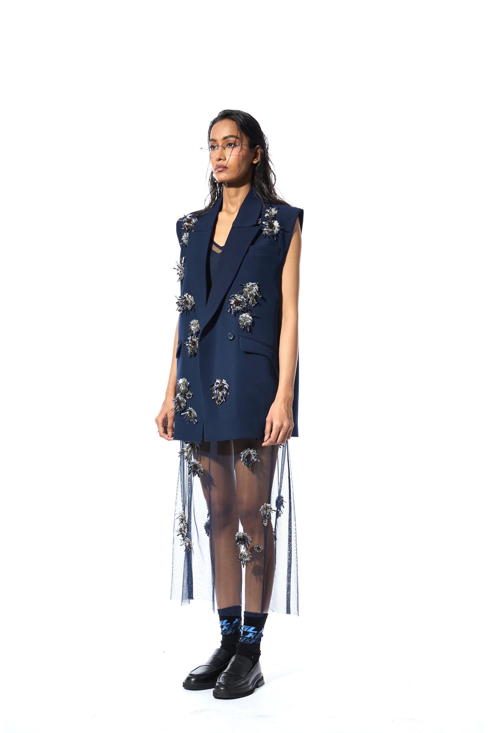 KAELIS EMBELLISHED VEST - Kanika Goyal Label