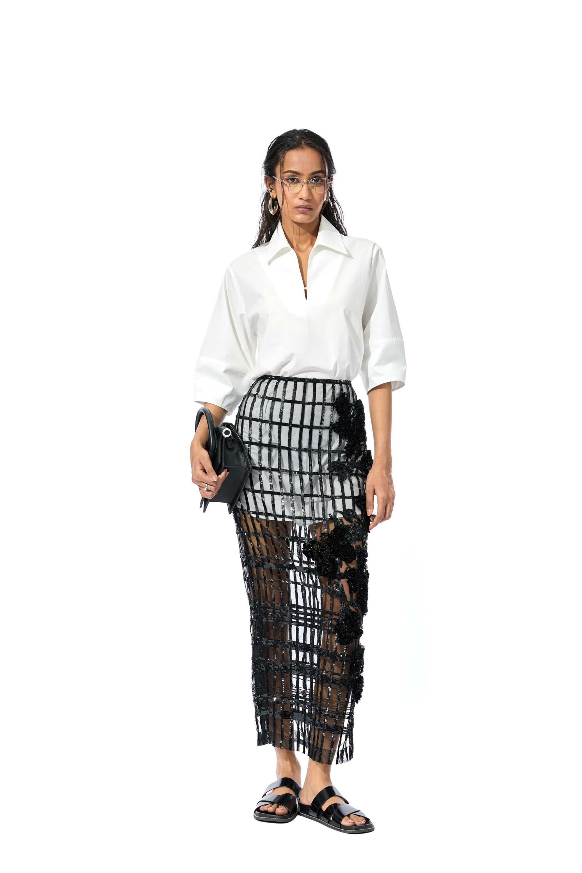 KAIRIS EMBELLISHED SKIRT - Kanika Goyal Label