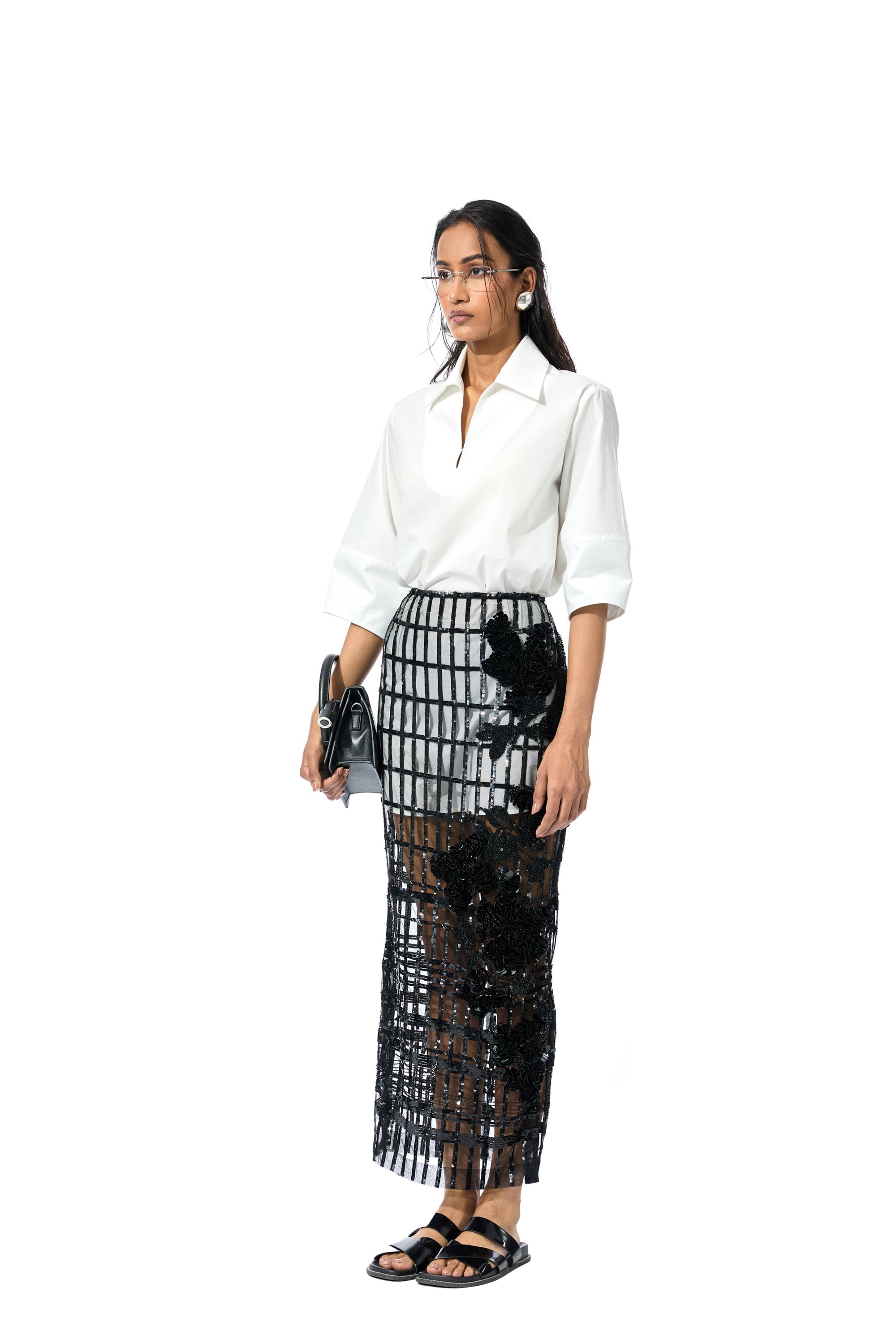 KAIRIS EMBELLISHED SKIRT - Kanika Goyal Label