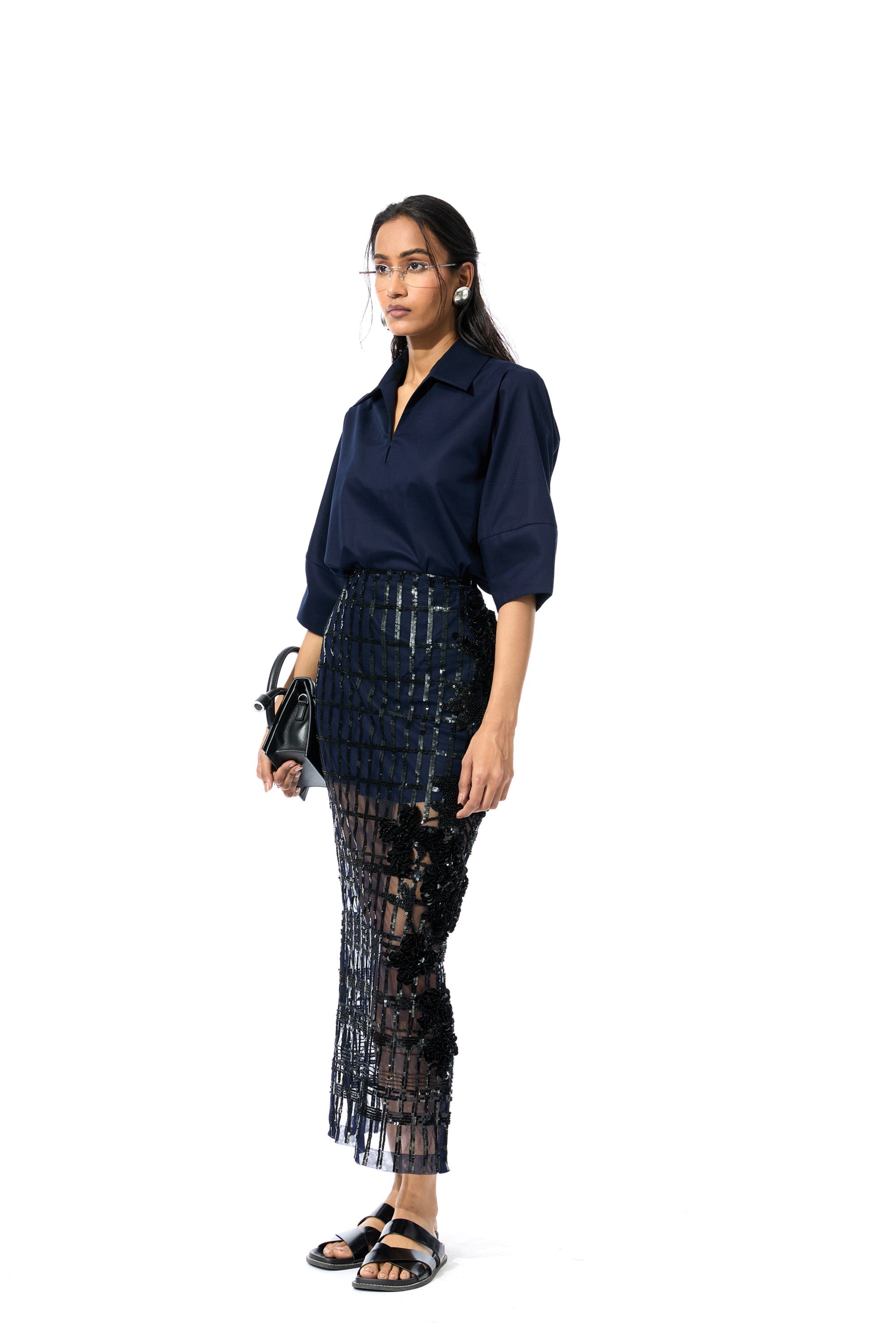 KAIRIS EMBELLISHED SKIRT - Kanika Goyal Label