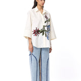 'KAIROSE' EMBELLISHED SHIRT - Kanika Goyal Label