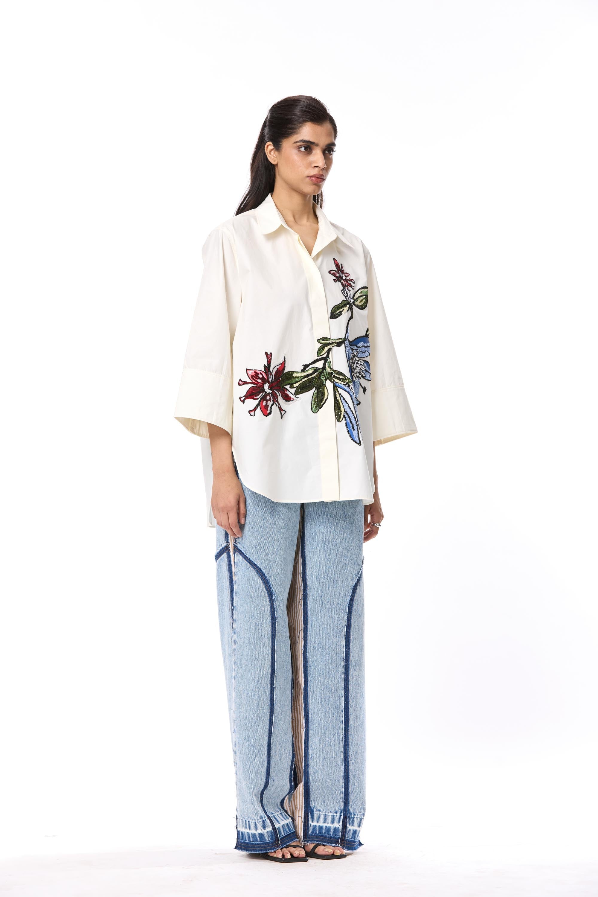 'KAIROSE' EMBELLISHED SHIRT - Kanika Goyal Label