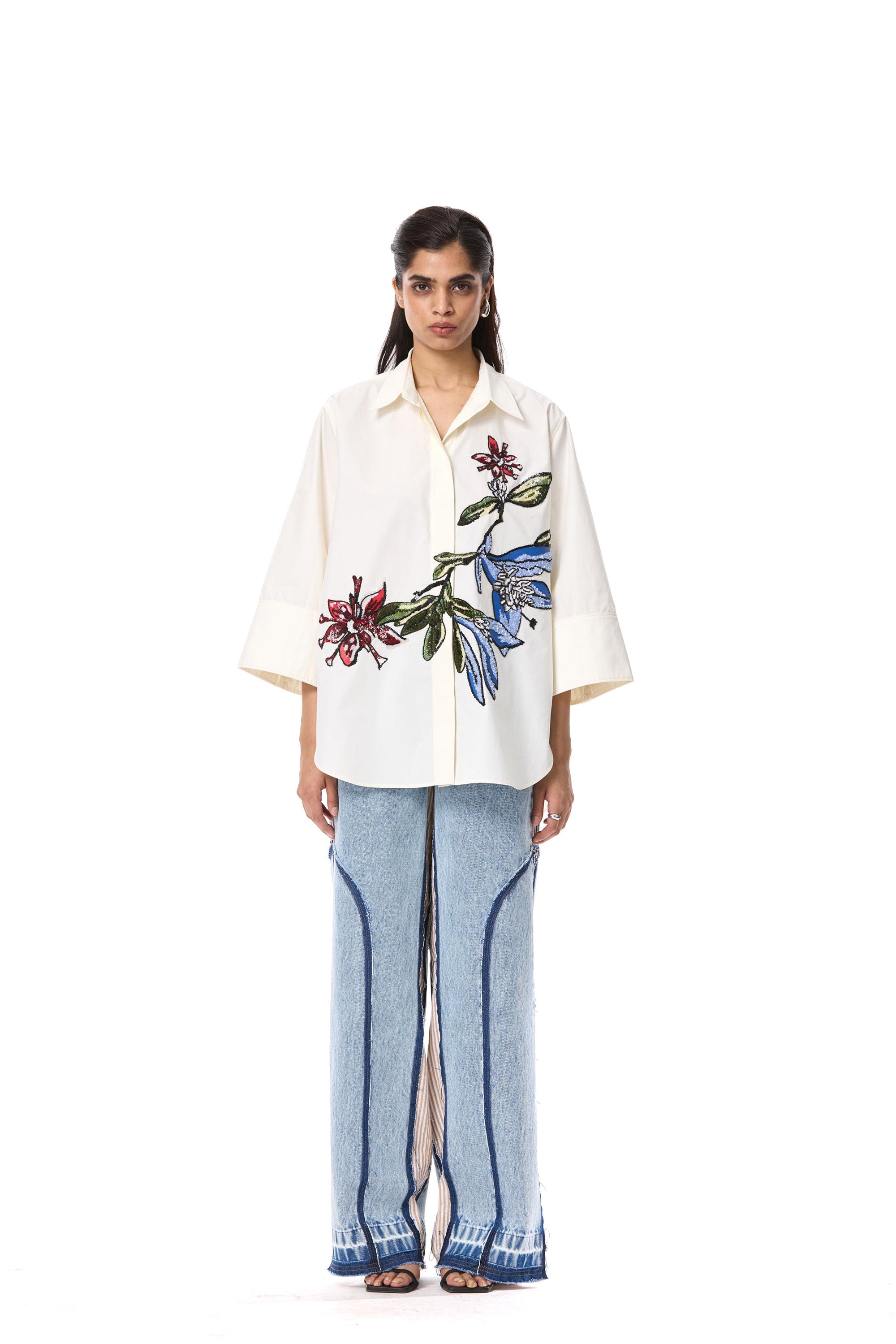 'KAIROSE' EMBELLISHED SHIRT - Kanika Goyal Label