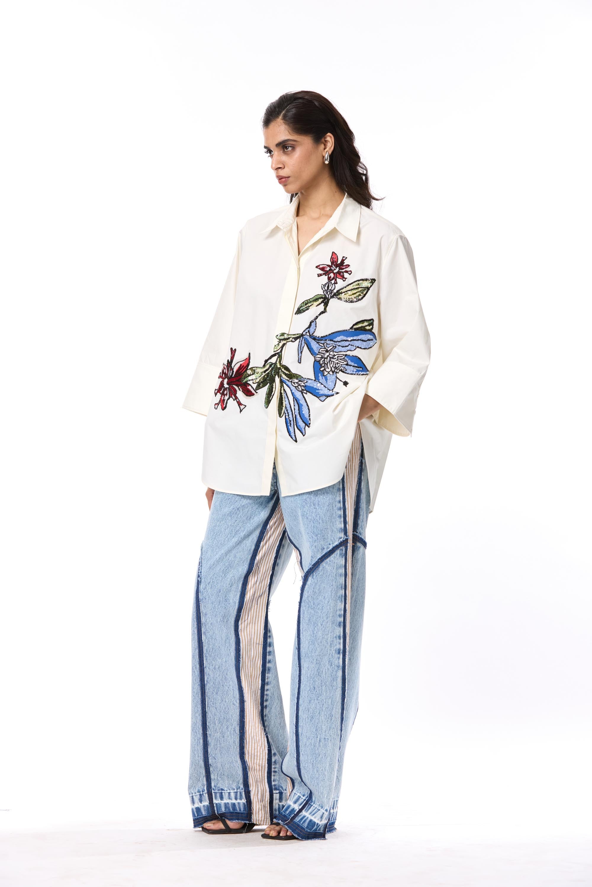 'KAIROSE' EMBELLISHED SHIRT - Kanika Goyal Label