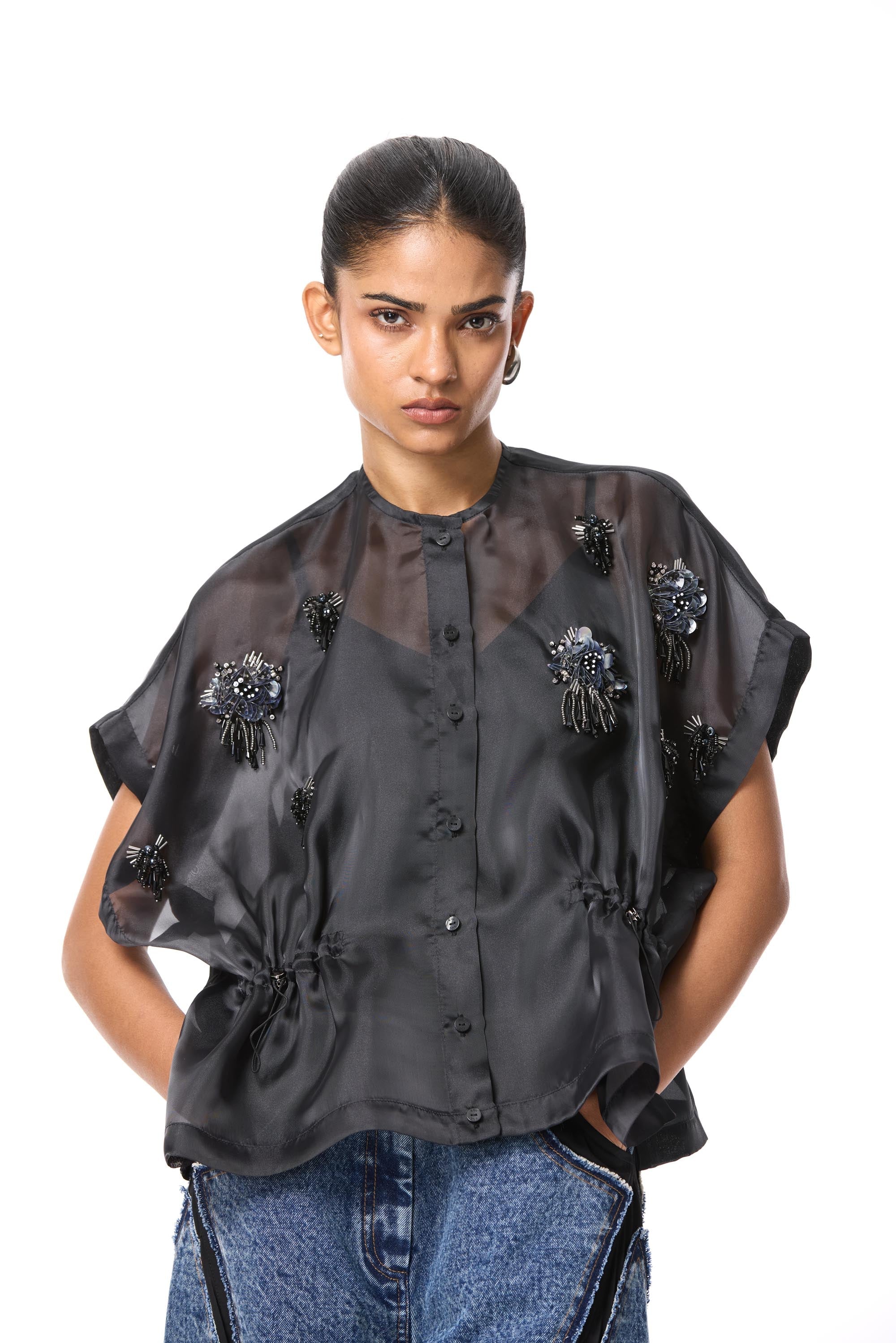 'KALORE' EMBELLISHED TOP - Kanika Goyal Label