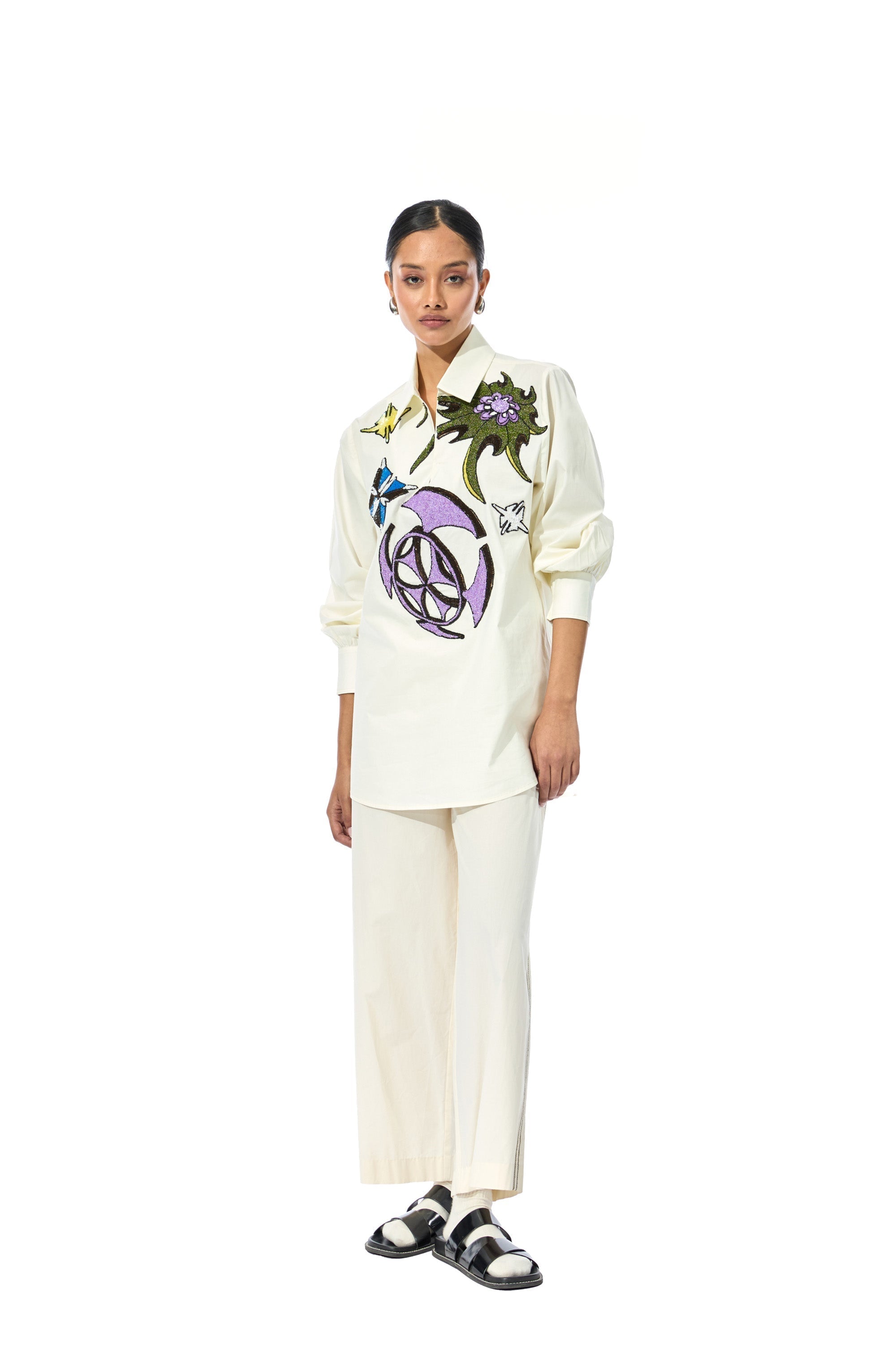 KOSHA' EMBELLISHED SHIRT - Kanika Goyal Label