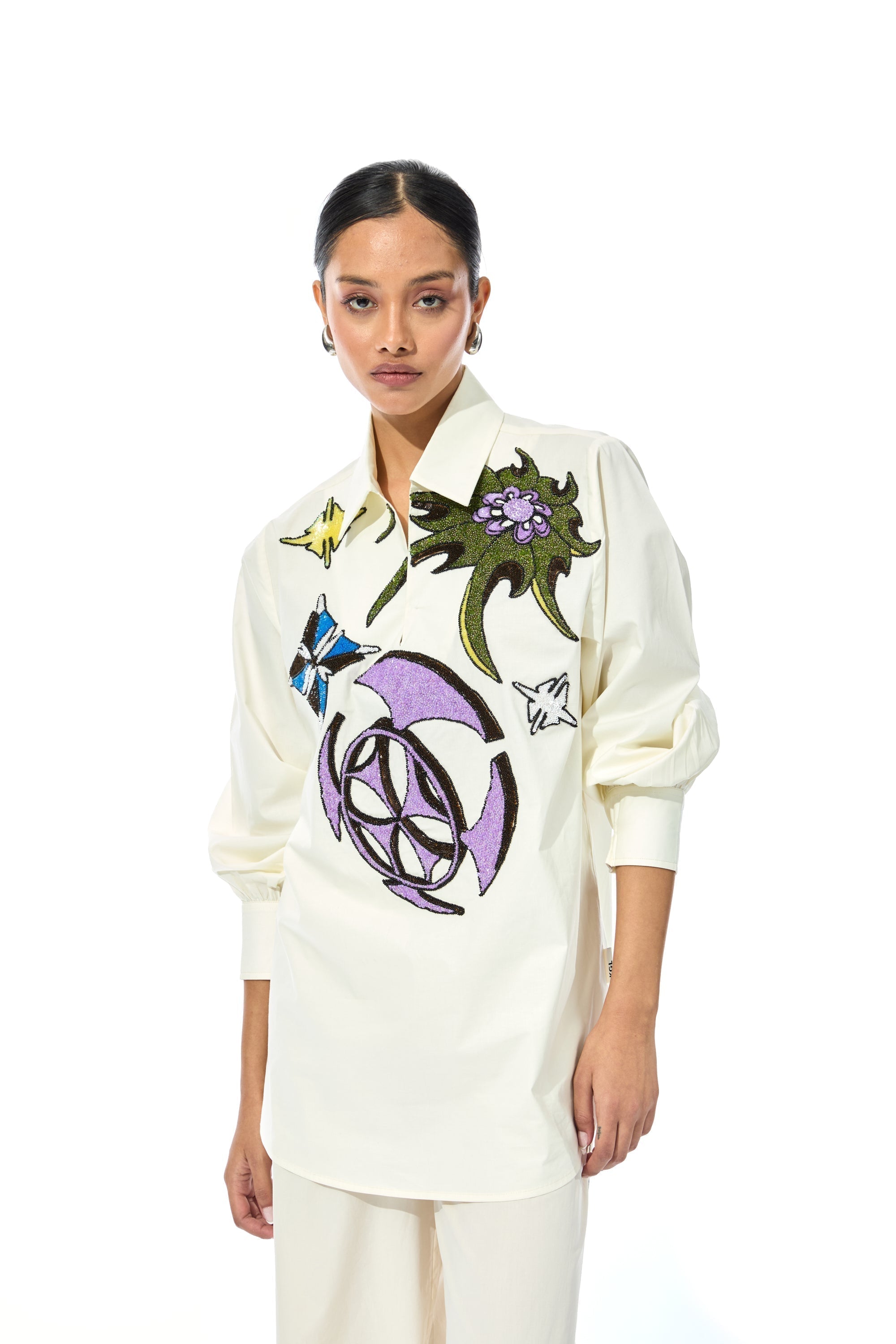 KOSHA' EMBELLISHED SHIRT - Kanika Goyal Label