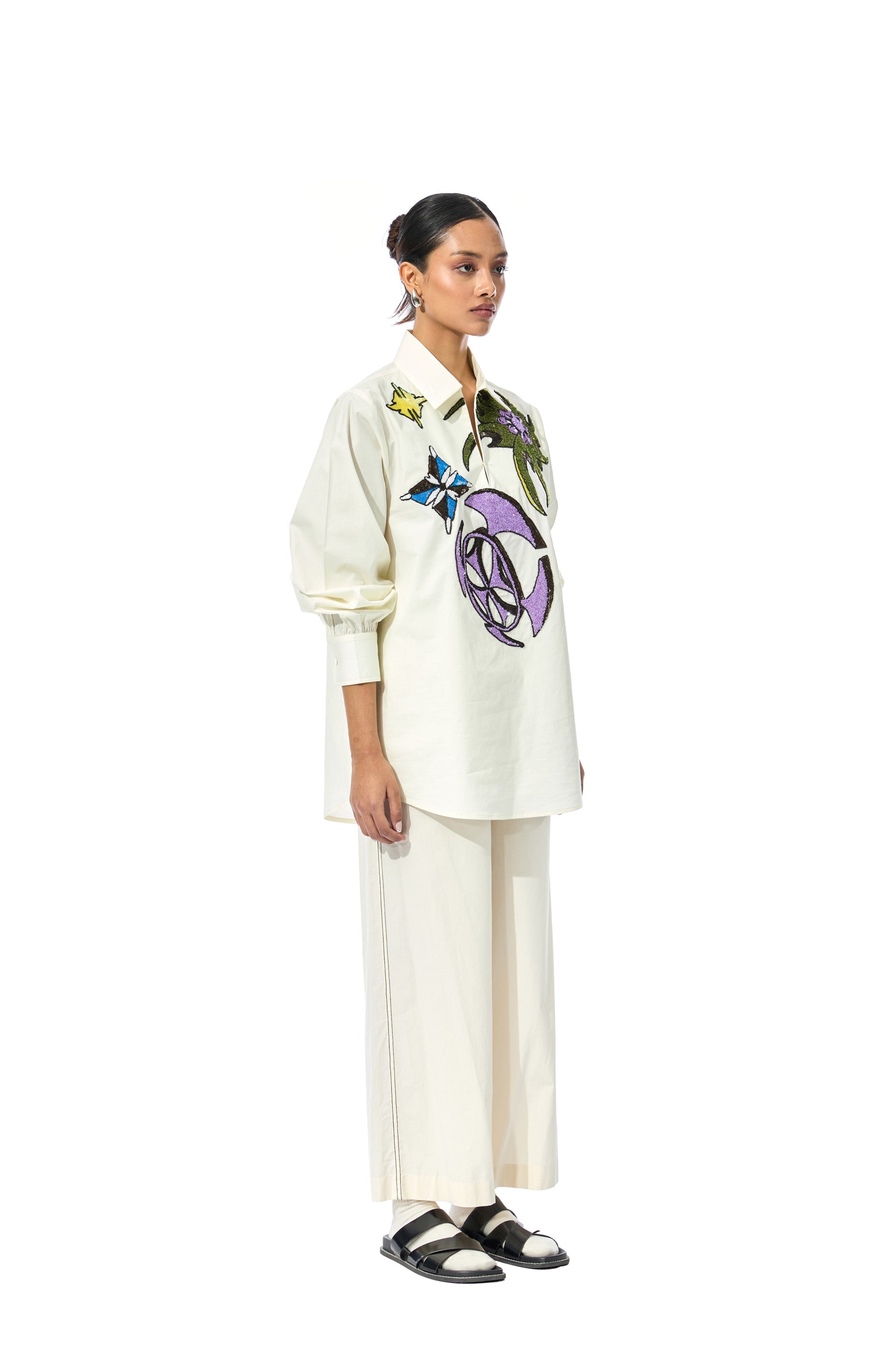 KOSHA' EMBELLISHED SHIRT - Kanika Goyal Label